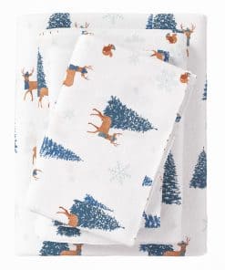 Juego de sábanas de franela Great Bay Home -Días de Invierno