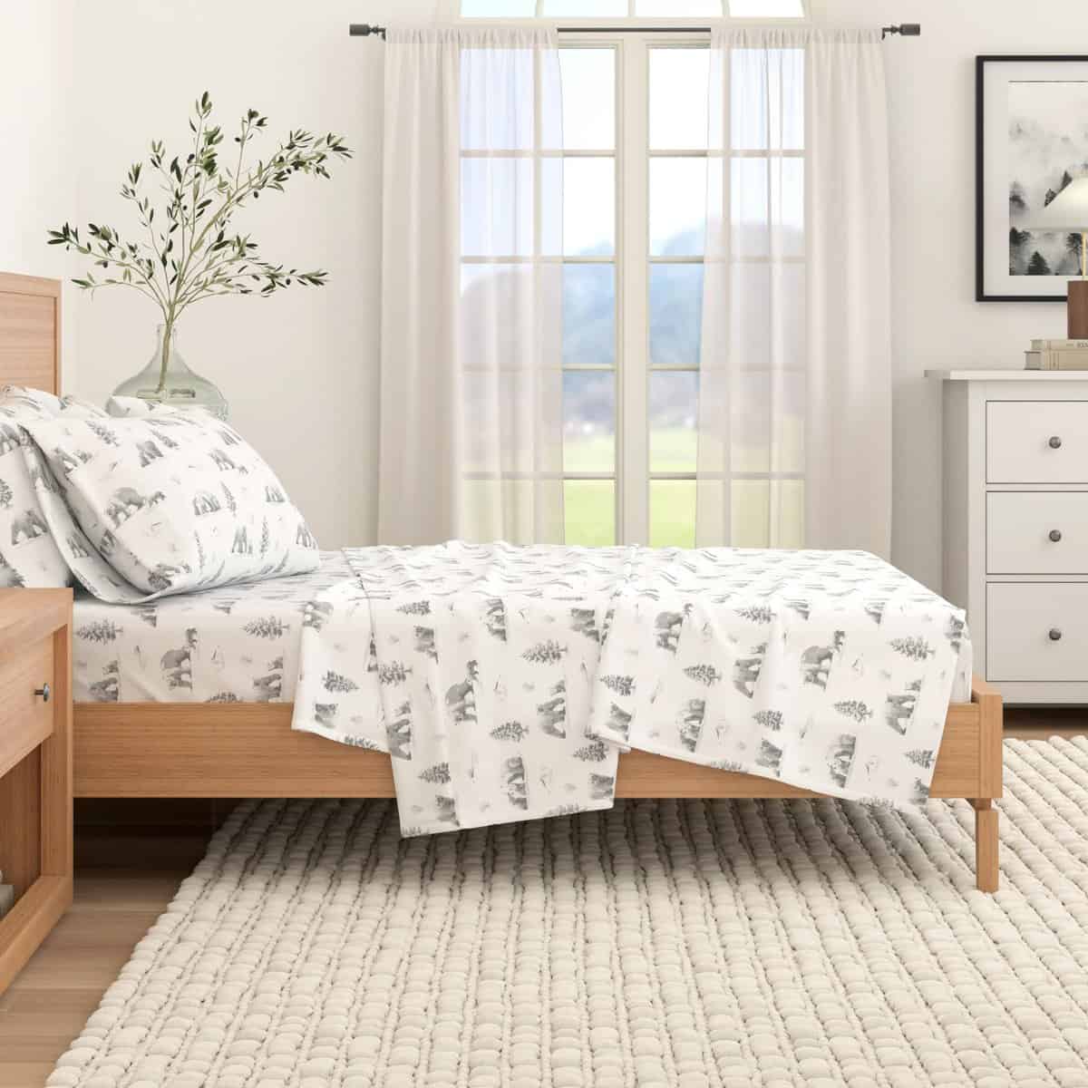 Juego de sábanas de franela Great Bay Home -Osos polares del - Imagen 7