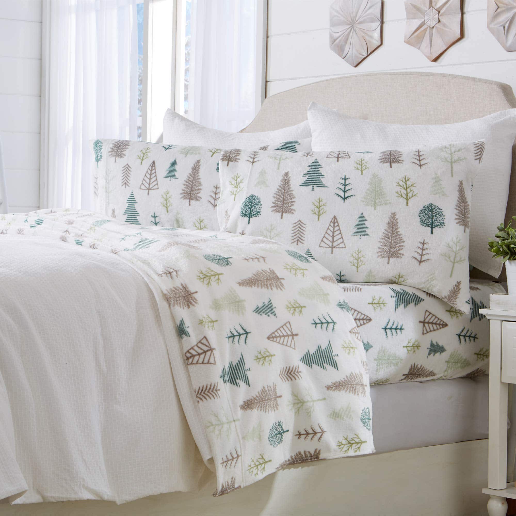 Great Bay Home Juego de Sábanas de Terciopelo Extra Suave