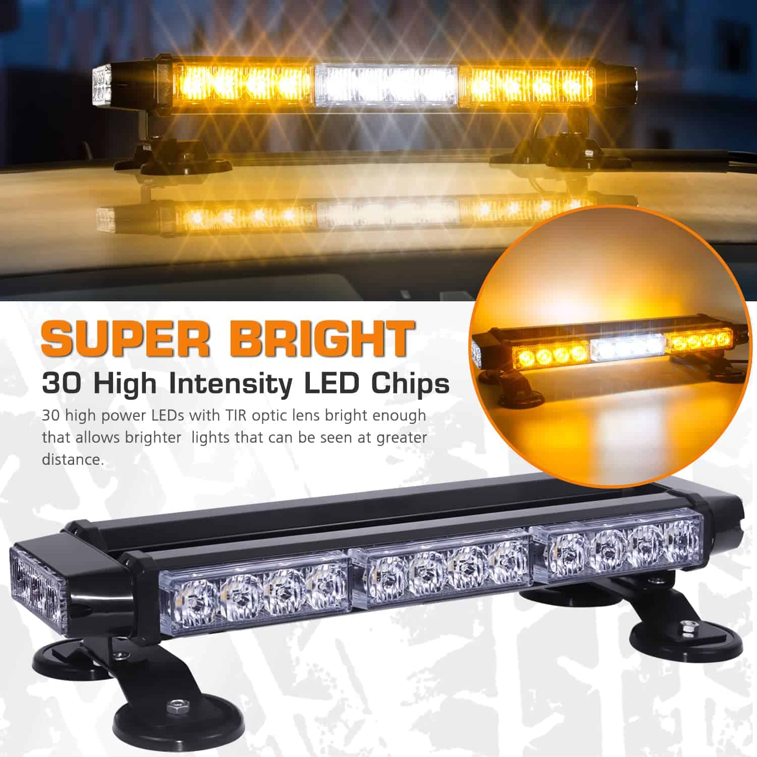 Barra de luz estroboscópica LED LINKITOM - Doble lado 30 - Imagen 3