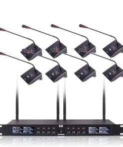 Sistema de Micrófono de Gooseneck Profesional de 8 Canales