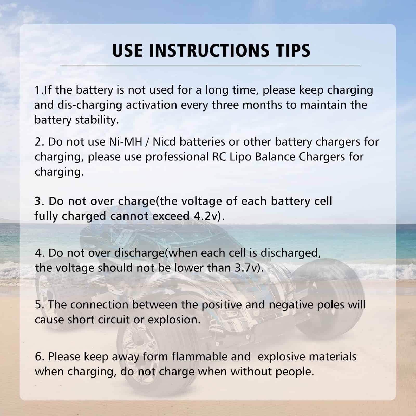 HR - 2 Piezas Batería de Lipo 4S 6000mAh EC5 14.8V 50C - Imagen 8