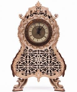 Reloj de Mesa de Madera Vintage - Kit de Modelo de Madera