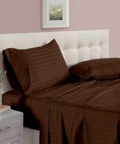 Juego de sábanas premium de 4 piezas Full-XL de algodón,