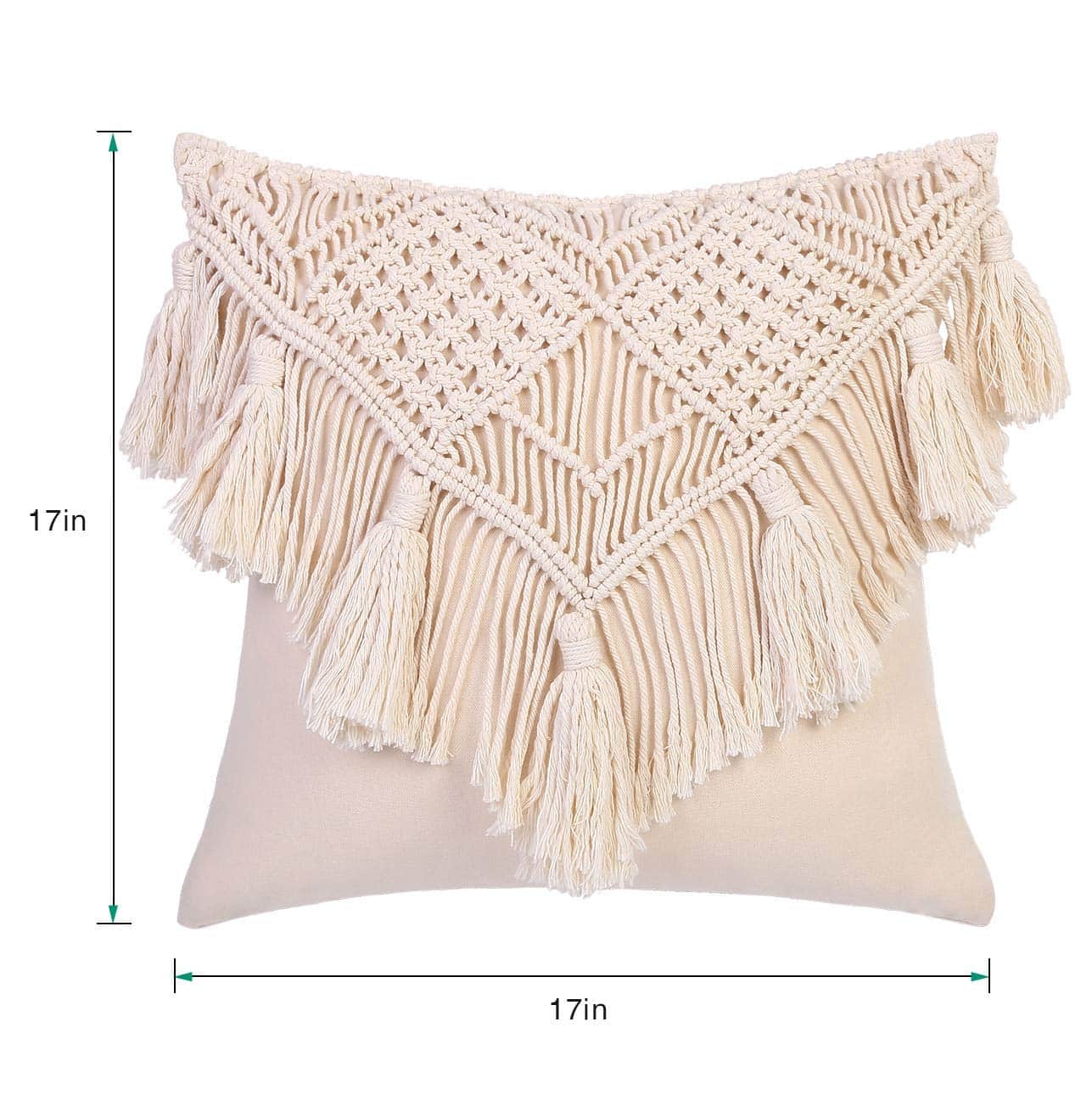 Fundas de Cojín de Macramé, Decoración para Casa y Sofá, - Imagen 8