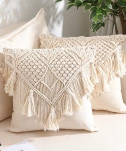 Fundas de Cojín de Macramé, Decoración para Casa y Sofá,