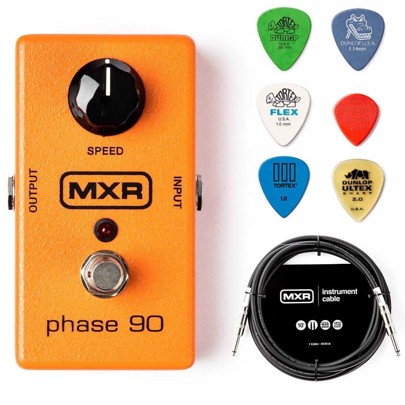 Pedal de Efectos MXR M101 Phase 90 con Cable de Instrumento