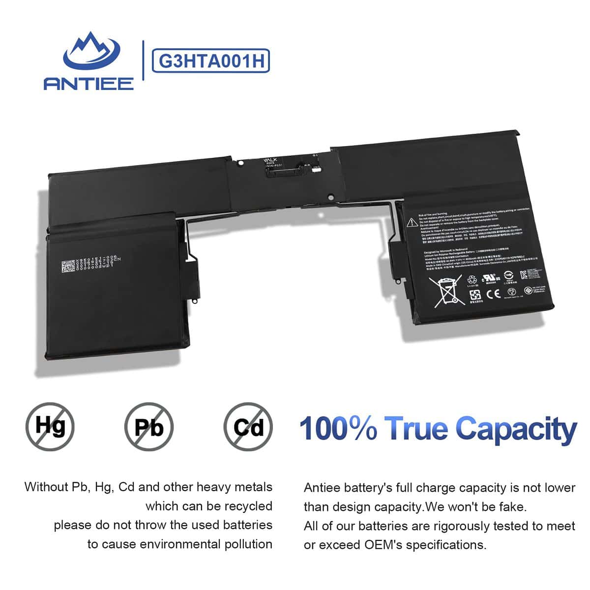 ANTIEE G3HTA001H 93HTA001H Reemplazo de Batería de Teclado - Imagen 5