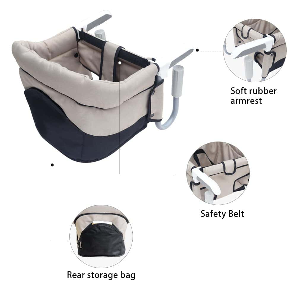 Silla de mesa para bebé, portátil y plegable, para el hogar - Imagen 6