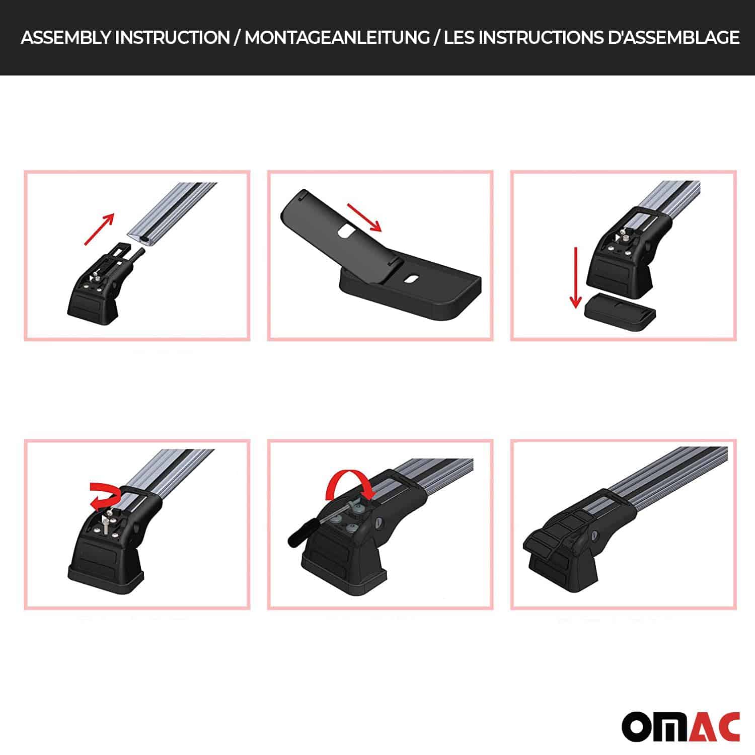 Barras transversales para portaequipajes de techo OMAC de - Imagen 6