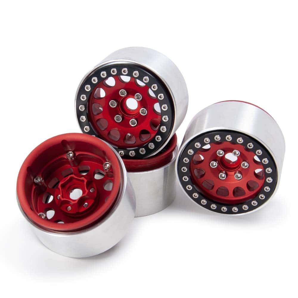 Juego de aros de llanta de aluminio con bloqueo de cuentas