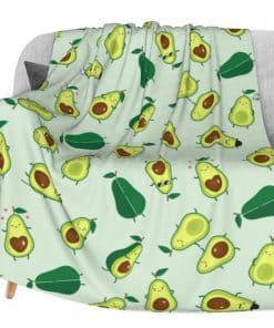 Manta de Franela Delerain Aguacate Suave y Ligera para Cama