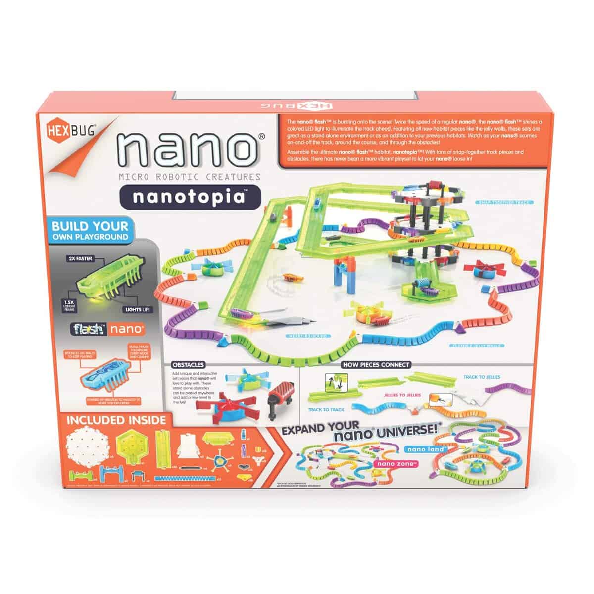 HEXBUG Flash Nano nanotopia - Juego Sensorial Colorido para - Imagen 3