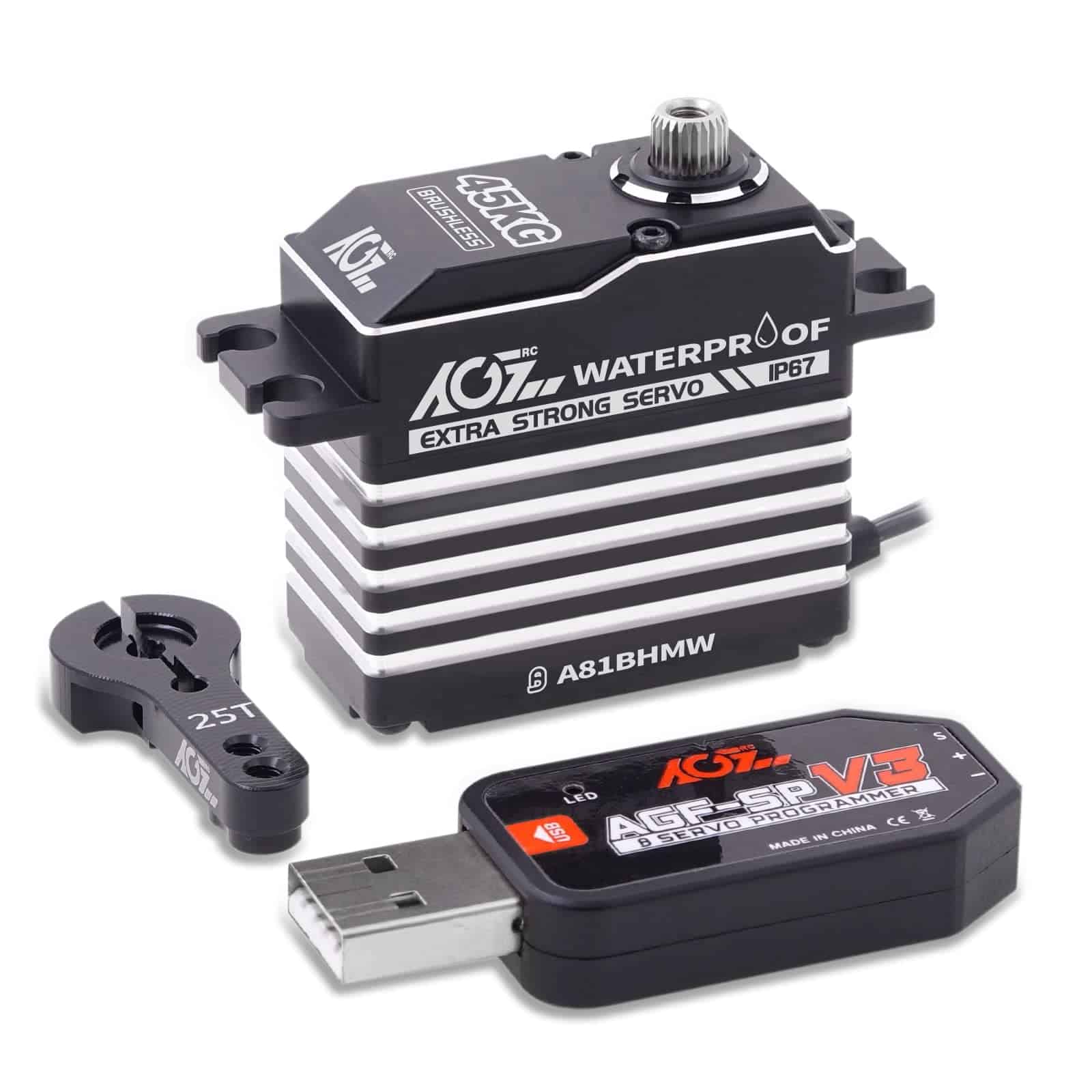 Servo Motor de Dirección de Alto Torque AGFRC IP67