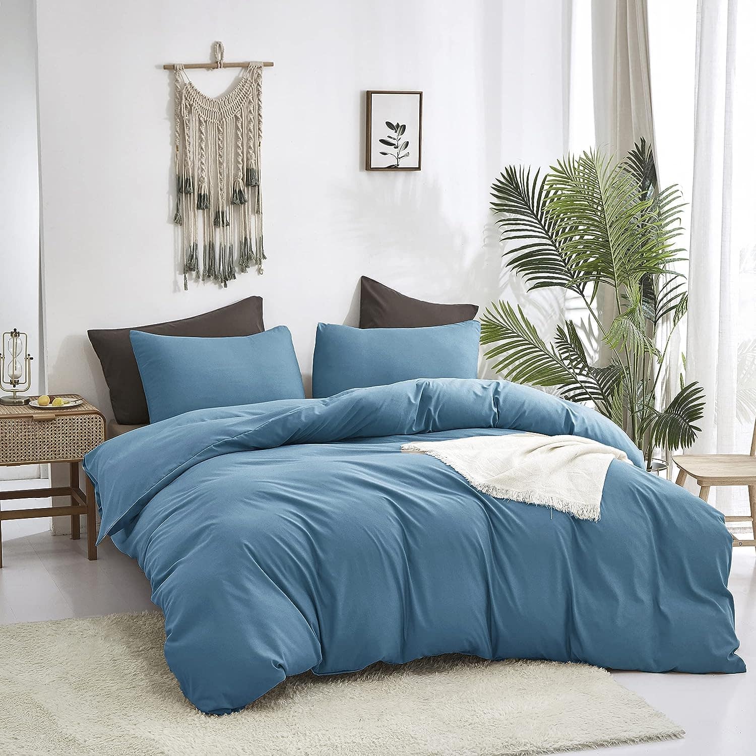 Edredones Houseri Lake Blue Tamaño Queen Juego de Edredón - Imagen 4