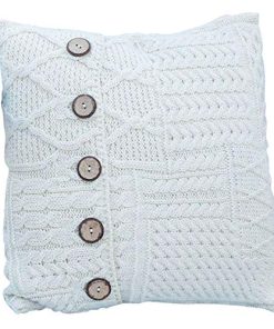 Funda de cojín de lana Aran Irish Knit de SAOL Fundas de