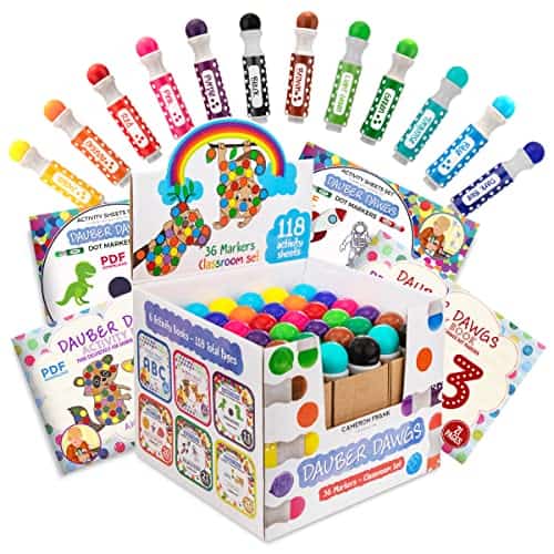 Rotuladores Lavables con Puntas de Punto 36 Paquete con 118