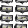 Turboo LED Pods, 7 Pulgadas 120W Barra de Luz LED, 24000LM