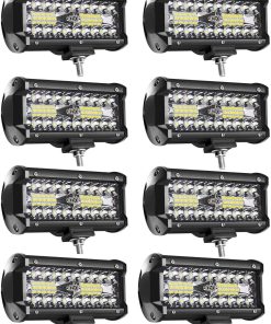 Turboo LED Pods, 7 Pulgadas 120W Barra de Luz LED, 24000LM