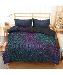 Juego de Ropa de Cama King 3D Impreso Cubierta de Edredón