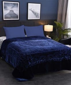 Manta de Lana JML Tamaño King, Manta Pesada de Mink Coreano