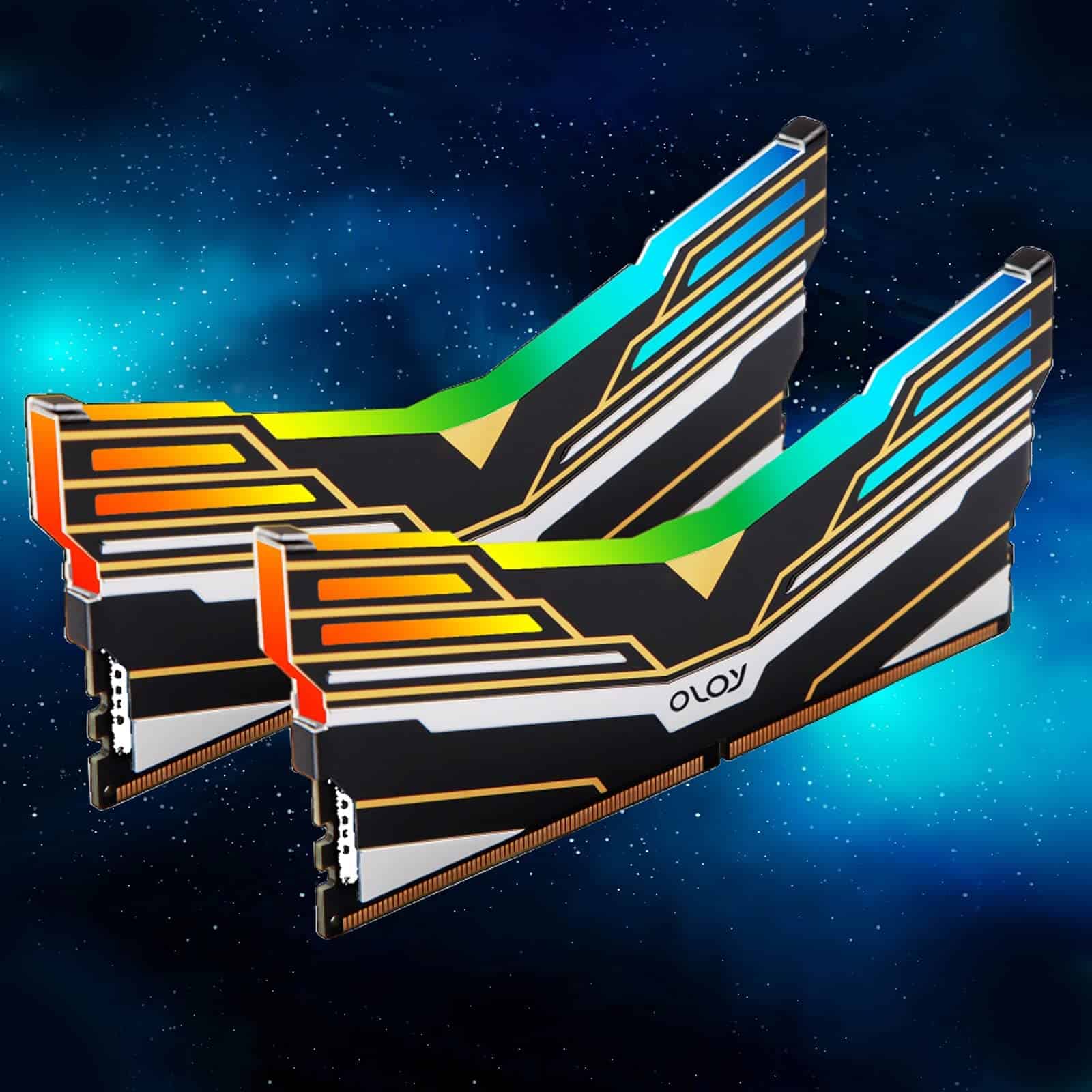 OLOy DDR4 RAM 16GB (2x8GB) Warhawk Aura Sync RGB 3200 MHz - Imagen 4
