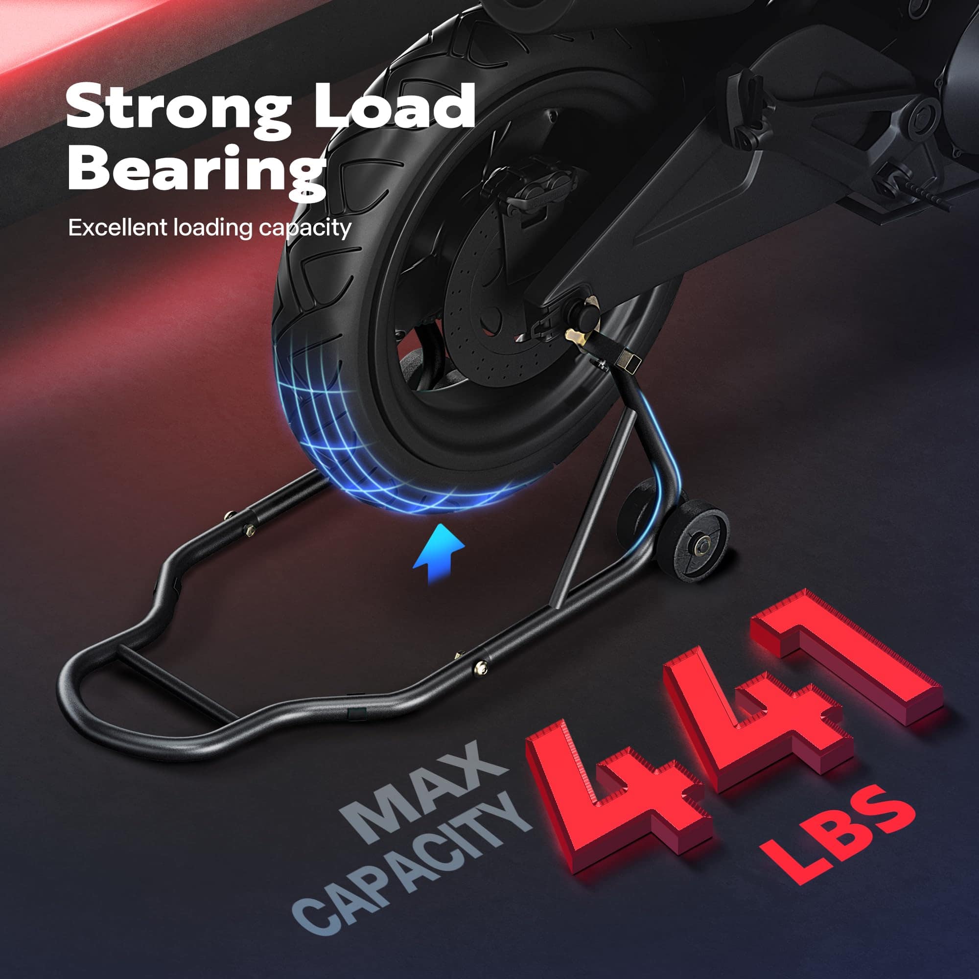 Soporte para Motocicleta SPECSTAR, Capacidad de 441 Lbs, - Imagen 7