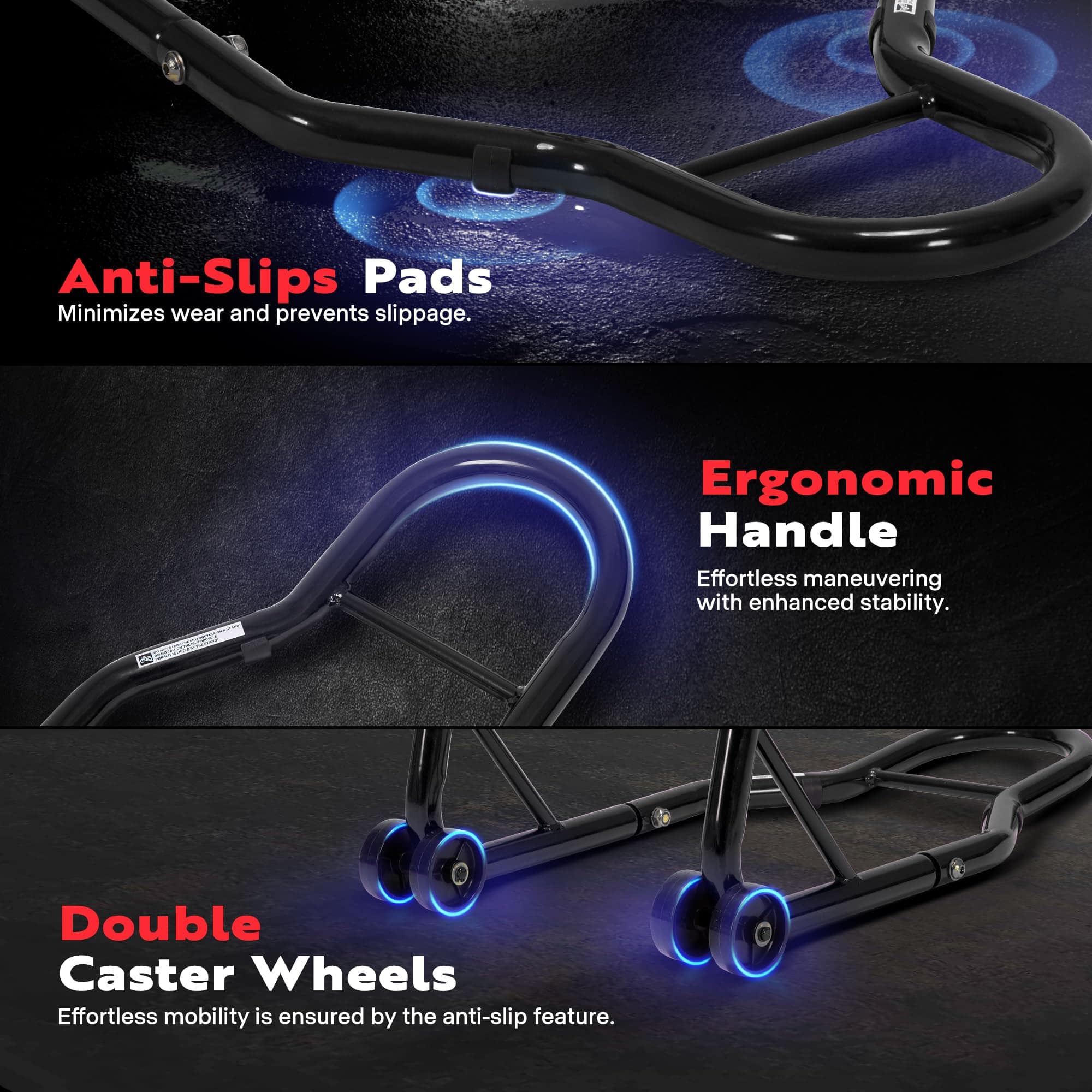 Soporte para Motocicleta SPECSTAR, Capacidad de 441 Lbs, - Imagen 5