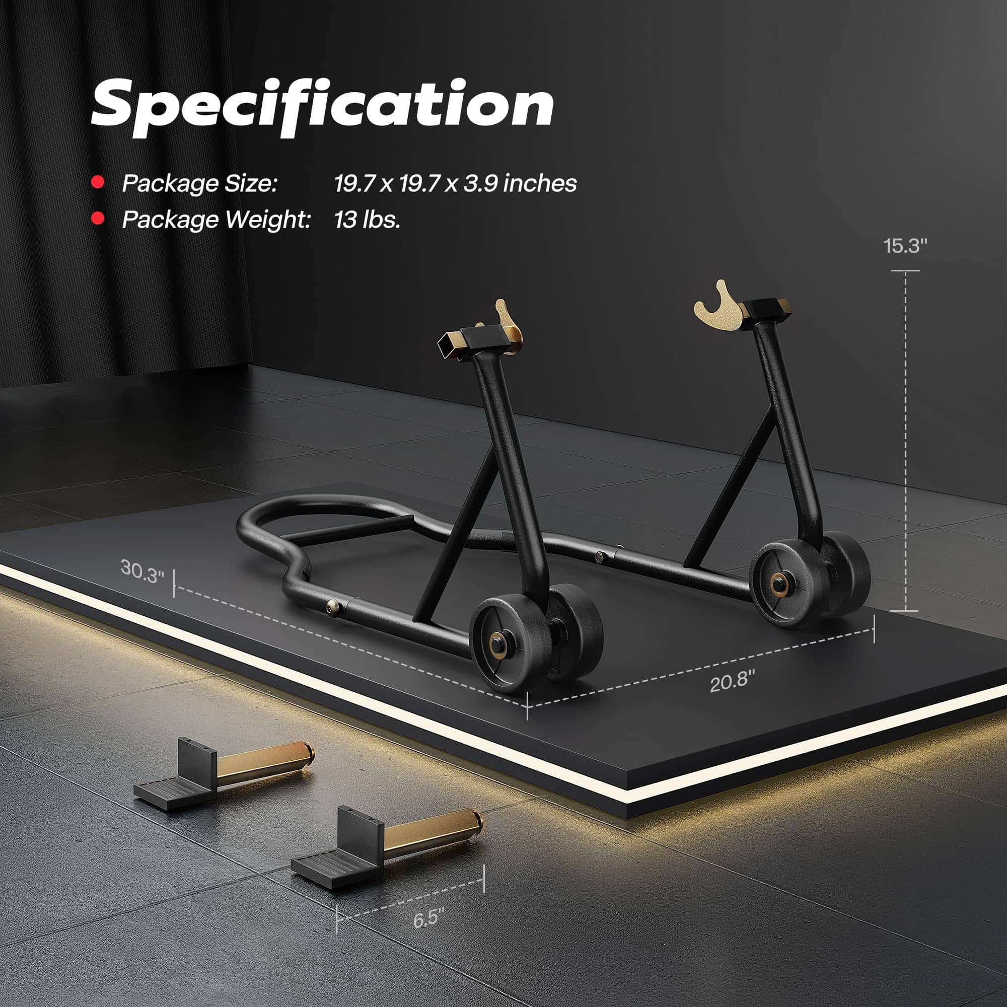 Soporte para Motocicleta SPECSTAR, Capacidad de 441 Lbs, - Imagen 8