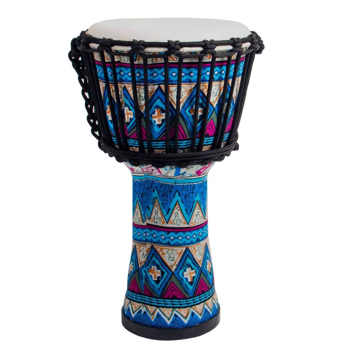 Lotmusic Djembe Africano Estándar 8'' Azul Tela Cosida