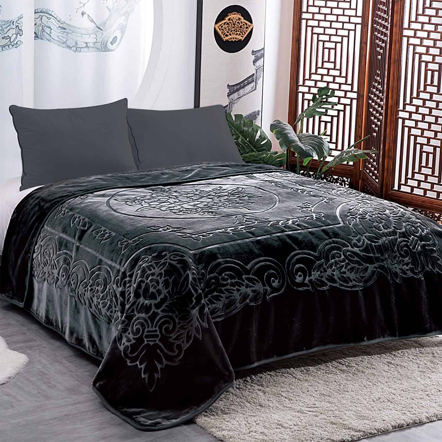 Manta de Franela JML Tamaño King, Manta Pesada de