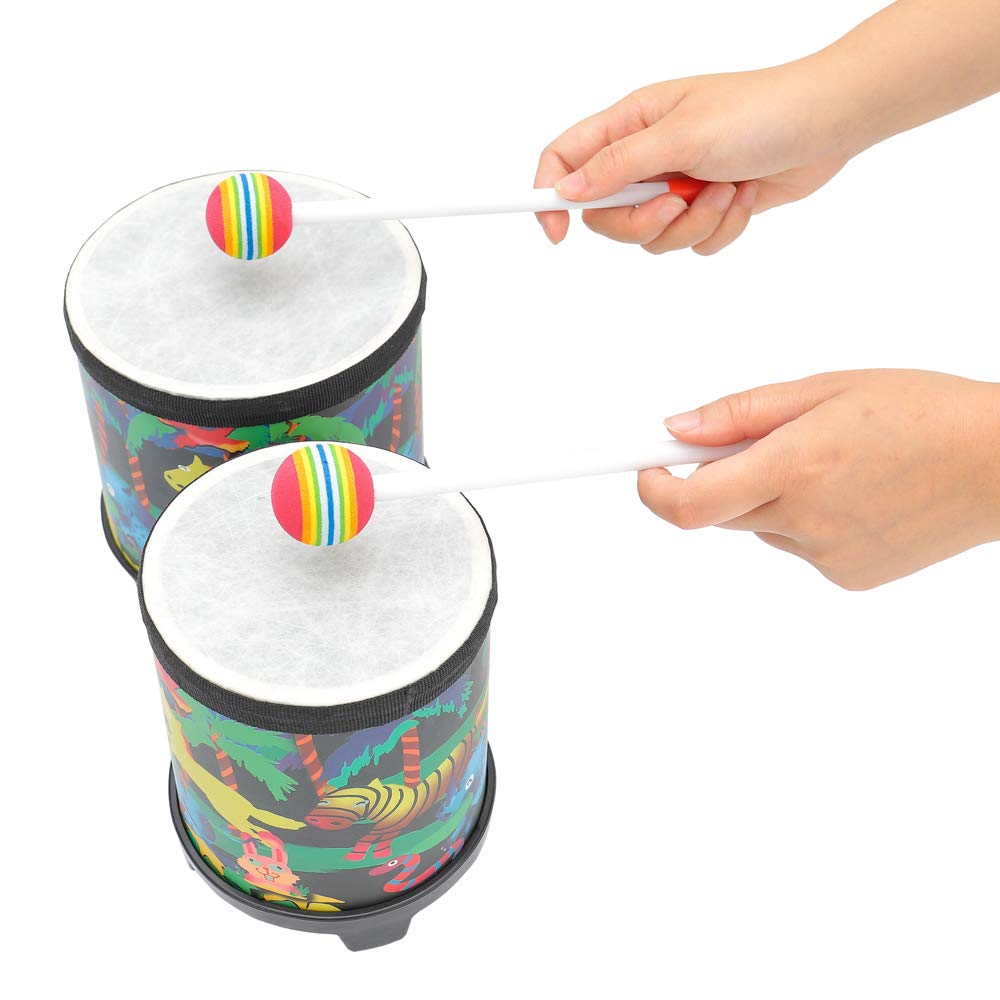 Tambor Bongo 5"-6" Ritmo Club para Niños Instrumento de - Imagen 4