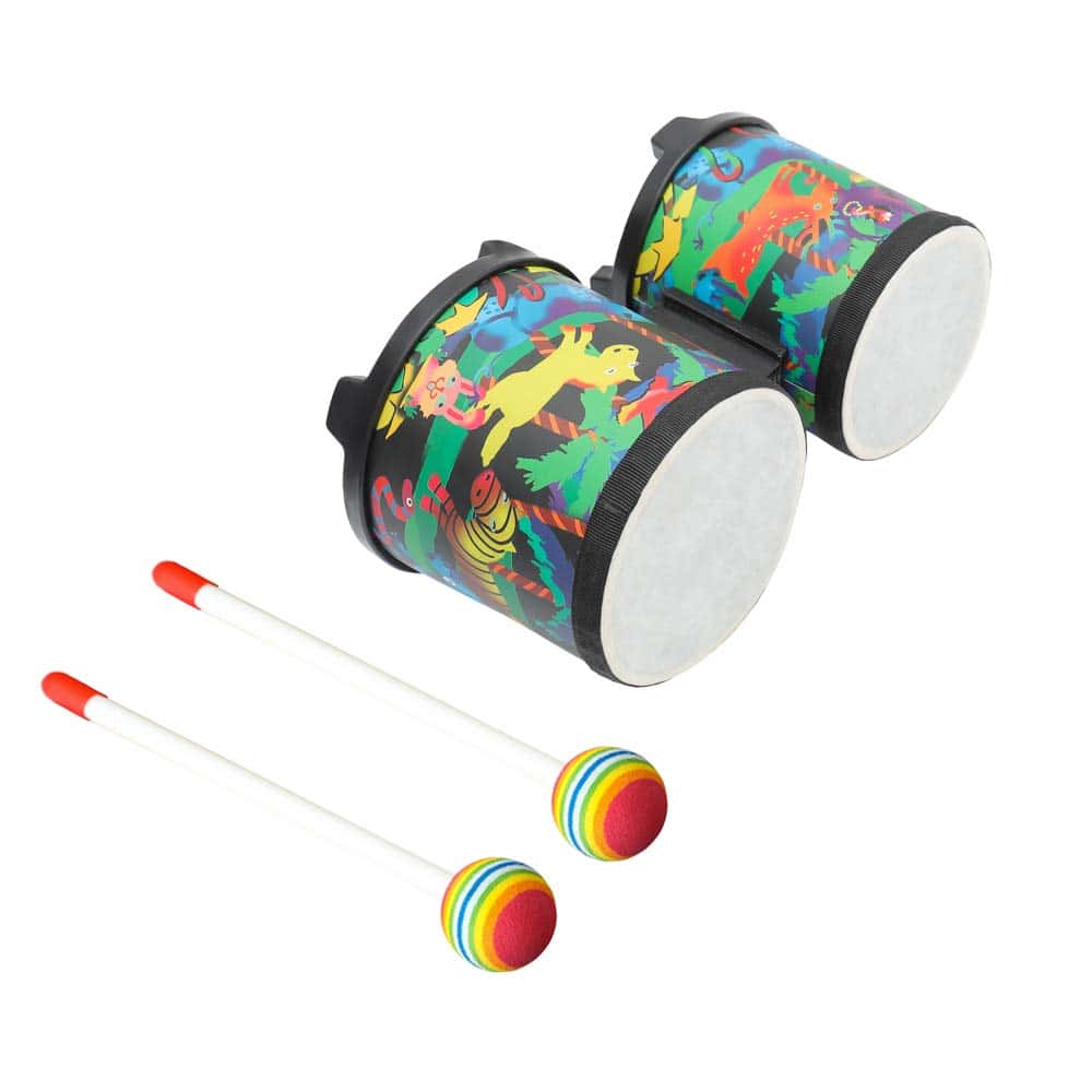 Tambor Bongo 5"-6" Ritmo Club para Niños Instrumento de - Imagen 3