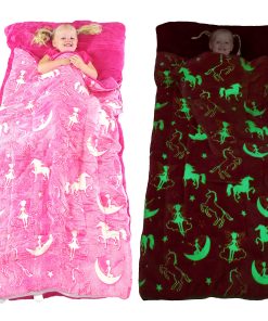 Saco de Dormir Unicornio que Brilla en la Oscuridad para