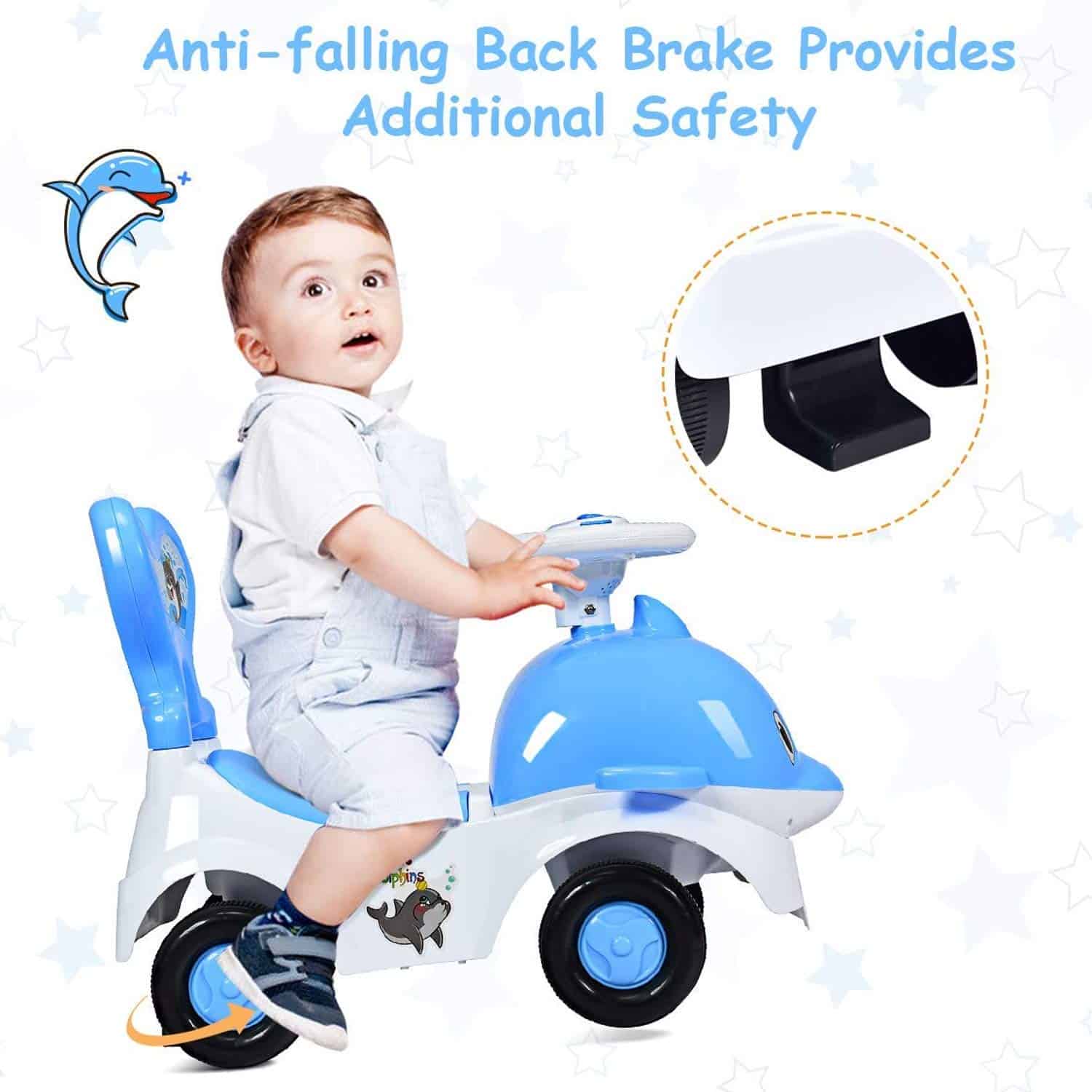 POCO DIVO Bebé Delfín 3 en 1 Juguete de Paseo en Forma de - Imagen 4