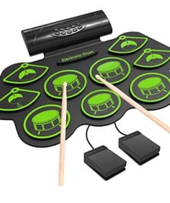 Momkhx Tambor Electrónico, Batería Eléctrica para Niños,