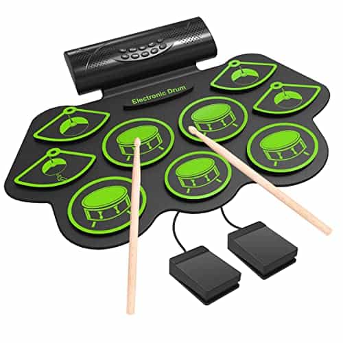 Momkhx Tambor Electrónico, Batería Eléctrica para Niños,