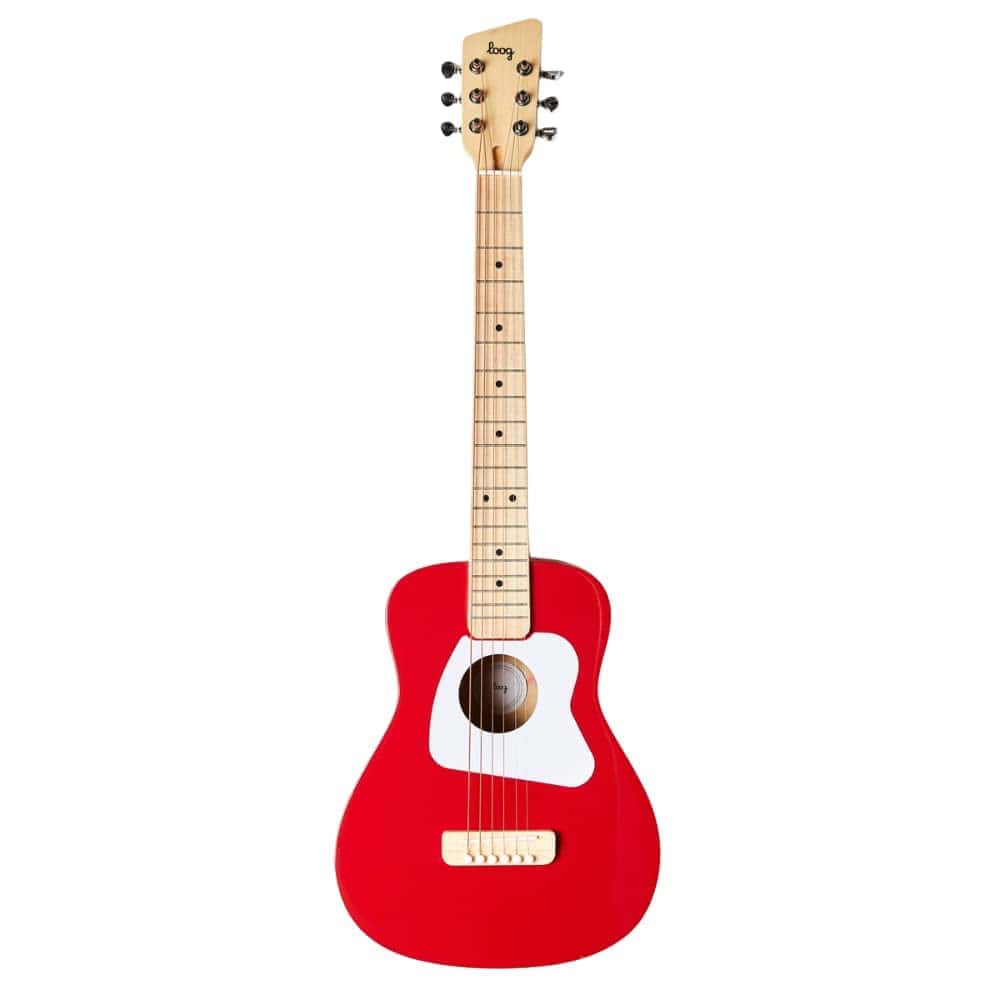 Guitarra acústica Loog Pro VI para niños -Rojo