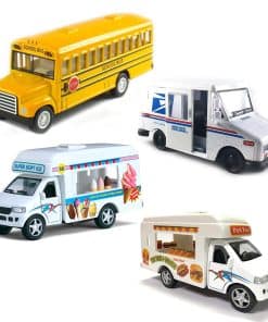 Set de 4 Camiones de Juguete de Fundición a Presión |