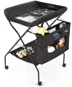 Mesa para Cambiar Bebés con Ruedas, FORSTART Estación de