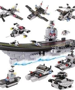 Set de bloques de construcción de portaaviones, juegos de