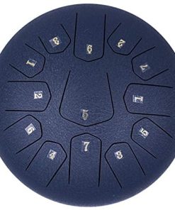 LOMUTY Steel Tongue Drum 13 Notas 12 Pulgadas Clave D