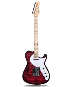 Guitarra Eléctrica Semi-Hollow Body Tele Style con Orificio