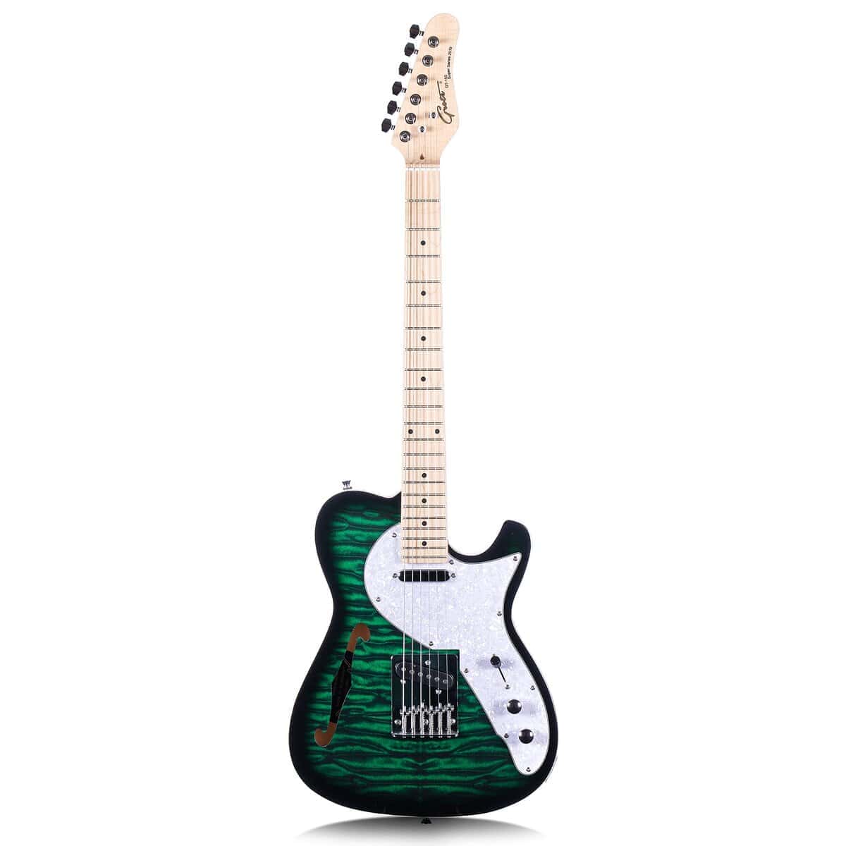 Guitarra Electrica Cuerpo Semi-Hueco con Single F-Hole