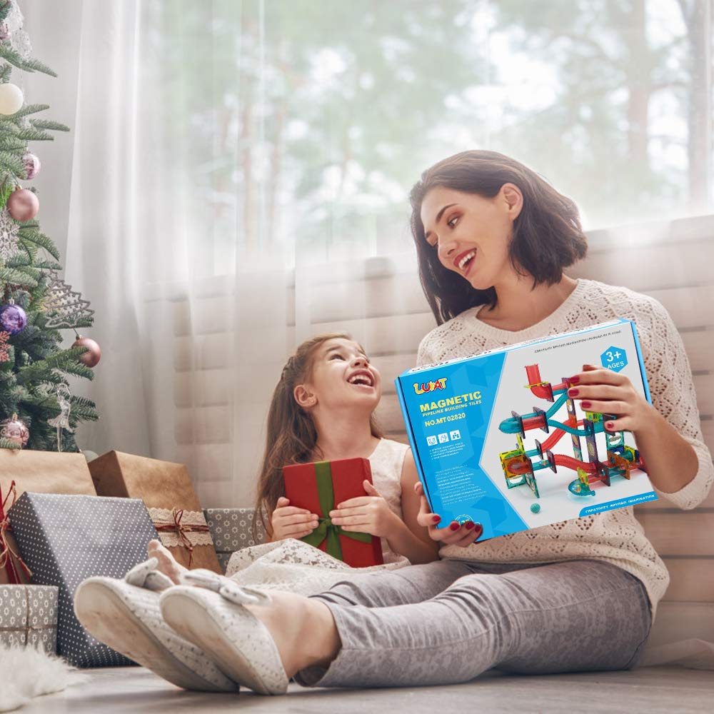 Bloques Magnéticos de Tubo de 125 Piezas para Niños, - Imagen 8