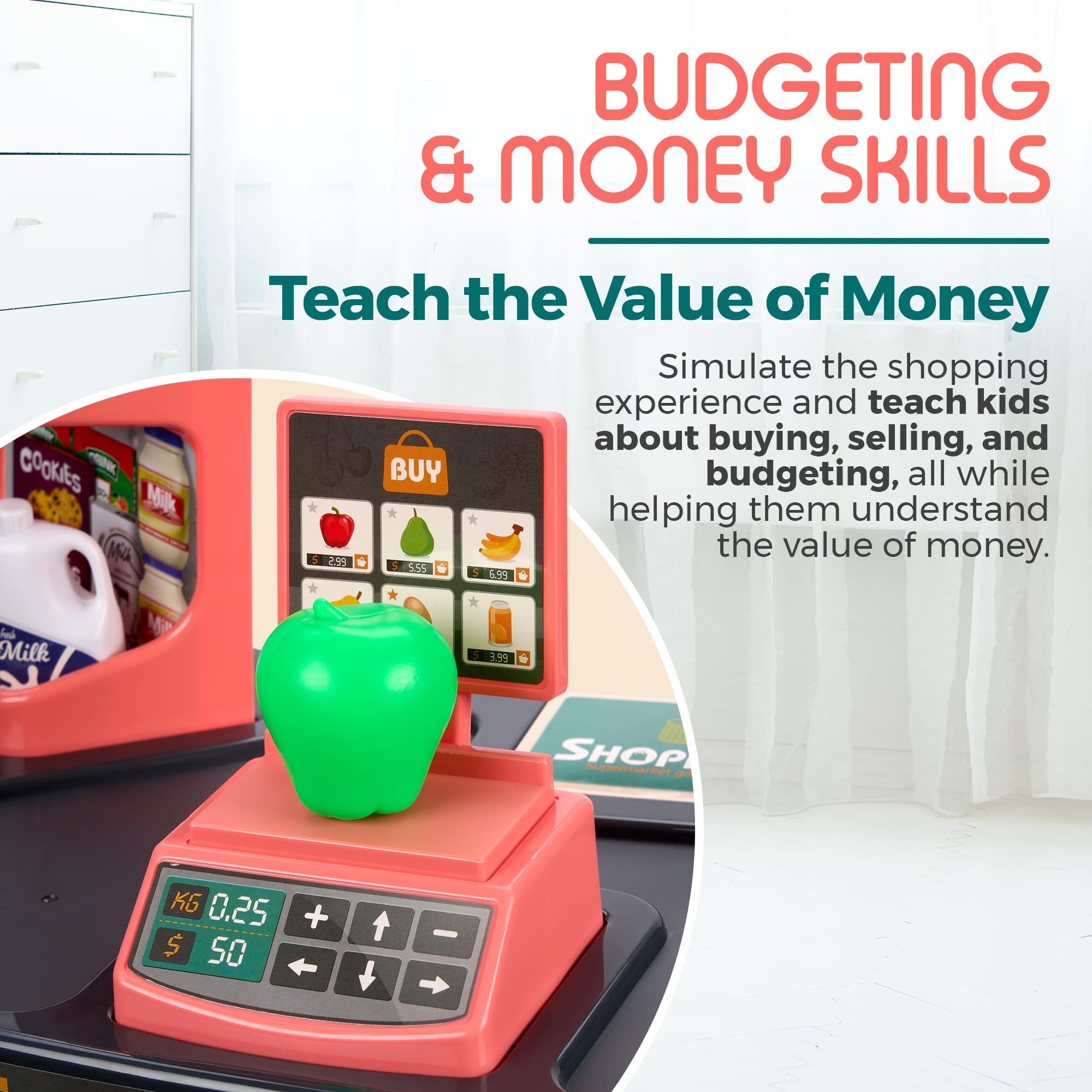 Set de Supermercado para Niños con Escáner - Juego de - Imagen 9