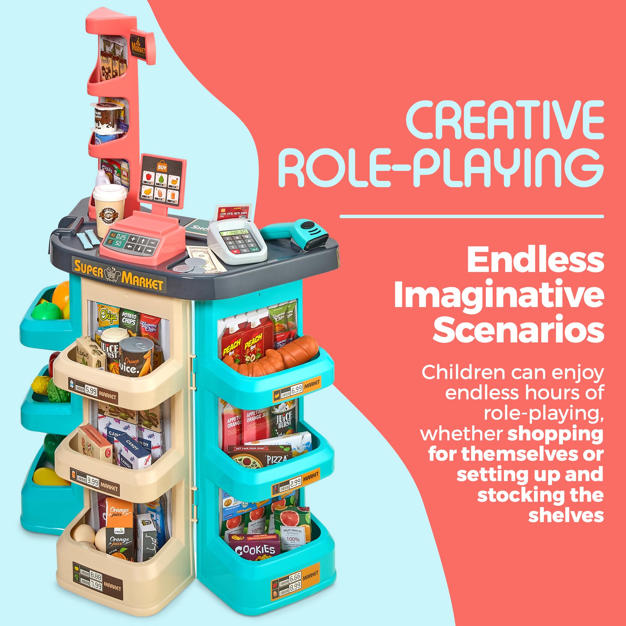 Set de Supermercado para Niños con Escáner - Juego de - Imagen 4