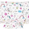 Juego de sábanas de cama gemela de unicornio con diseño de