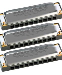Hohner M2013 Rocket Armónica, paquete de 3