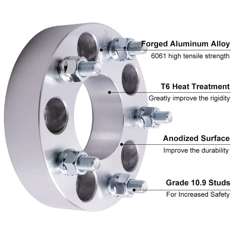 DCVAMOUS 4PC 5x4.75 a 5x5 Adaptadores de Rueda 2 Pulgadas - Imagen 6